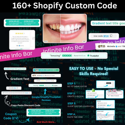 (Shopify CRO Codes 160+) with "FREE" Shopify theme, plugins and Canva templates.